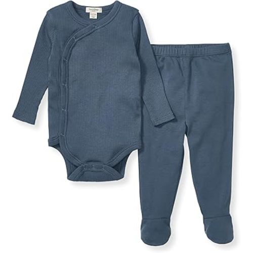 Burt's Bees Baby Unisex Bodysuit and Pant Set, 100% Organic Cotton 3-6m