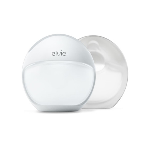Elvie Curve - Manual Wearable Breast Pump - Hands-Free, Kick-Proof, Portable Silicone Pump That Can Be Worn in-Bra for Gentle, Natural Milk Expression - Breast Feeding Essentials
