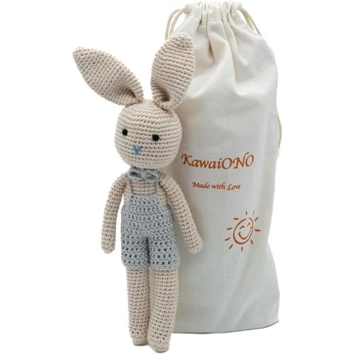 Bunny Family, Bunny Dad, Handmade Bunny Crochet Plushie Doll, Amigurumi Doll, Baby/Toddler Doll (Bunny Dad)
