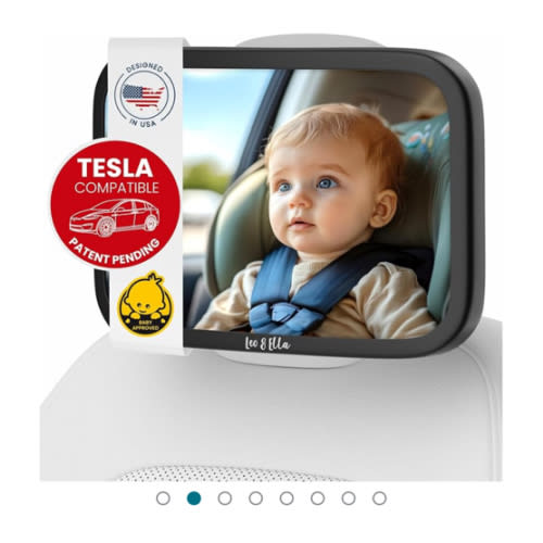 Amazon.com: Leo&Ella: Tesla Baby Car Mirror