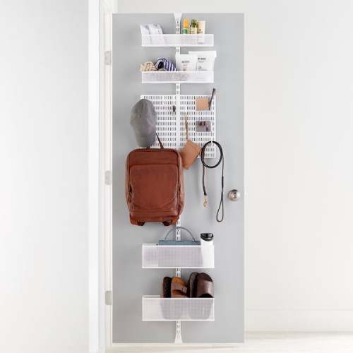 Elfa Utility Mesh Entryway Over the Door Rack | The Container Store