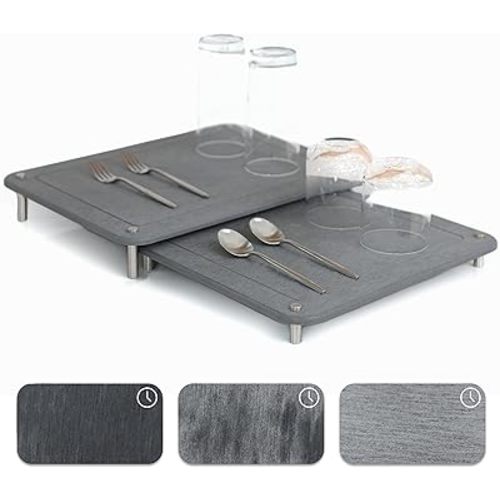 Stone Dish Drying Mats for Kitchen Counter - Plain