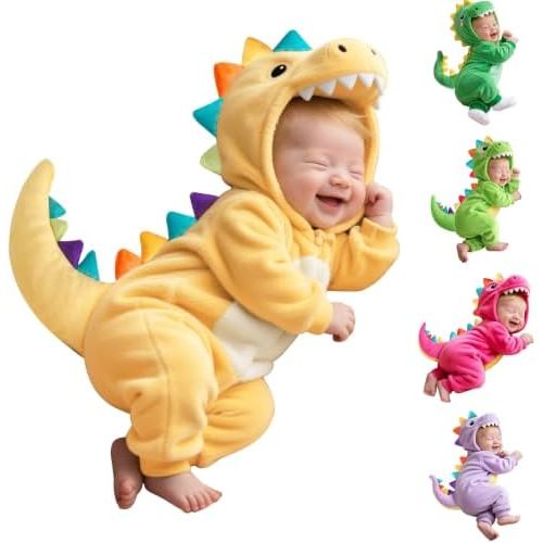 Baby Dinosaur Onesie Costume Halloween Infant Dinosaur Dress Up Outfit
