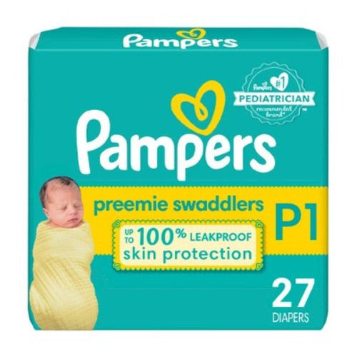 Pampers Swaddlers Active Baby Diapers - (Select Size and Count), Size: Preemie
