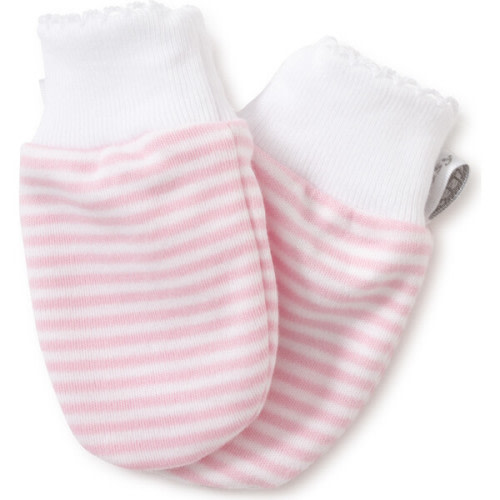 Simple Stripe Mitts, Pink - Kissy Kissy | Maisonette