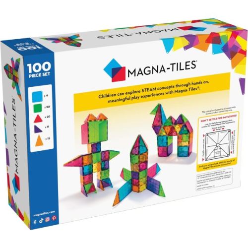 Magna-Tiles Classic 100-Piece Magnetic Construction Set