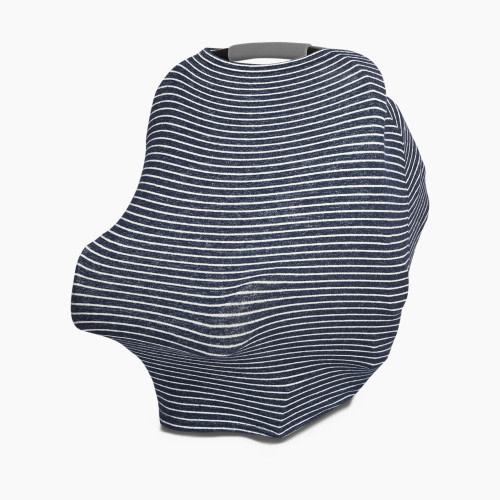 Aden + Anais Snuggle Knit Multi-Use Cover - Navy Stripe