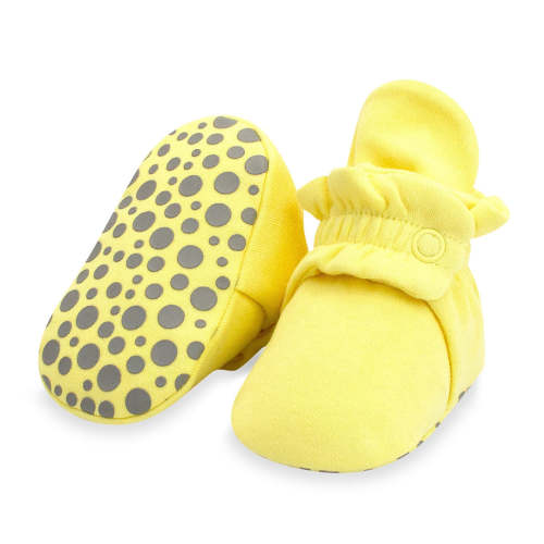 Organic Cotton Gripper Baby Bootie - Popcorn – Zutano