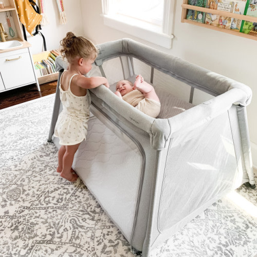 Travel Crib and Play Yard with Bassinet Insert