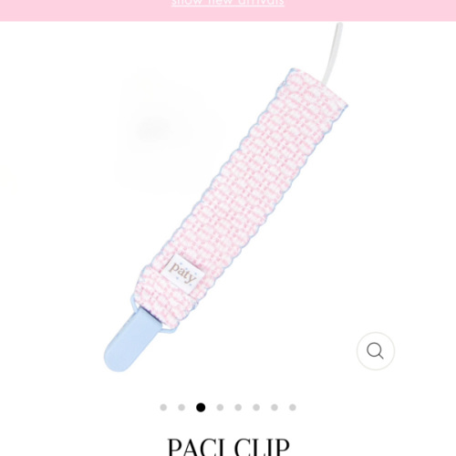 Paci clip – Ruffled Rabbit Boutique