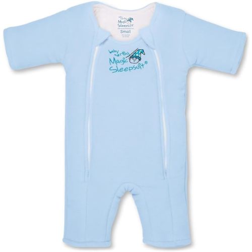 Baby Merlin's Magic Merlin Sleepsuit - Microfleece Baby Transition Swaddle - Sleep Suit - Infants 3-6 Months and 6-9 Months - Blue