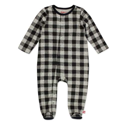 Buffalo Check Organic Cotton Footie