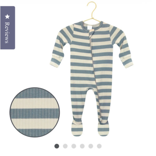 Harrison Ribbed Zipper Footies – Lou Lou & Company