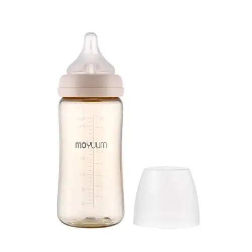 PPSU All in One Feeding Bottle, Stage 2, Medium Flow, 9oz (Beige)