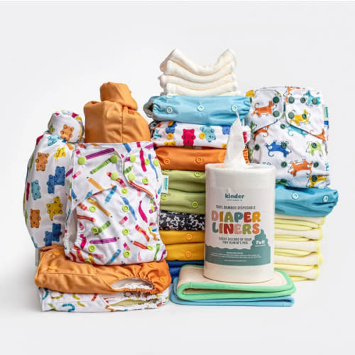 Kinder New Parent Starter Bundles: Pocket Cloth Diapers and More