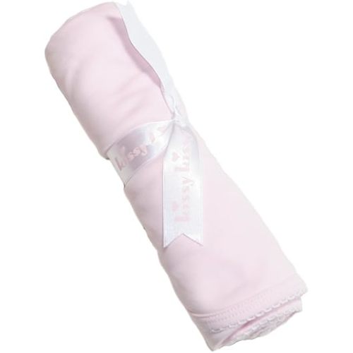 Kissy Kissy - Basic Blanket - Pink White-One Size
