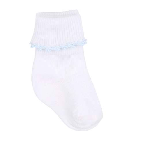 Baby Joy Embroidered Socks - Blue