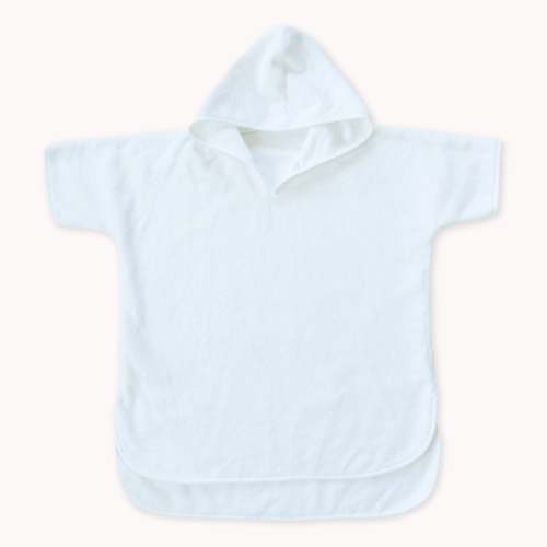 Organic Cotton Hooded Poncho Cover-Up