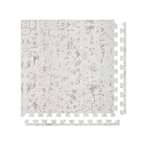 Baby Play Mat – 4x6 Latte Emile – Set of 6 Tiles – Cushioned EVA Foam Play Mat for Floor, Soft Interlocking Baby Crawling Mats for Hard Floors