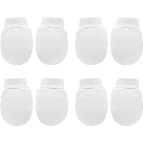 UTTPLL Newborn Baby Cotton Mittens Infant Toddler Gloves No Scratch Mittens Breathable Gloves for 0-6 Months Baby Boys Girls