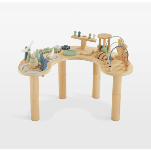 Wonder & Wise by Asweets Wooden Adjustable Toddler Activity Table