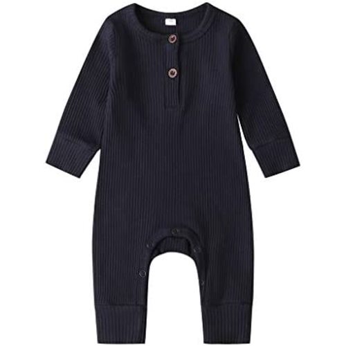 Newborn Baby Boy Girl Knitted Romper Jumpsuit Solid Long Sleeve Legging Bodysuit Playsuit Clothes Winter 0-18M
