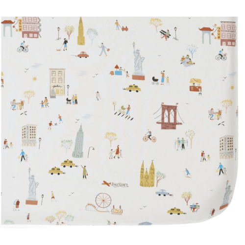 Organic Cotton Crib Sheet - Explore New York