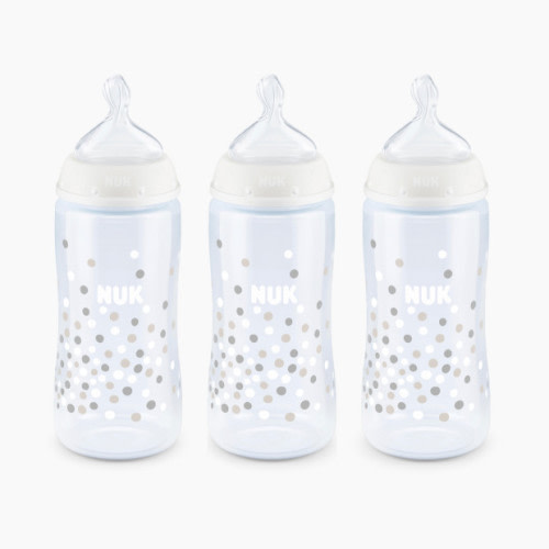 NUK Smooth Flow Anti-Colic Bottle (3 Pack) - Clear, 10oz.