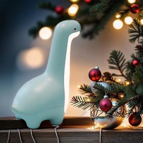Dinosaur Night Light, Adjustable Night Lamp for Kids Girls Boys, USB Rechargeable Touch Control Bedside Sleep Lamp, Cute Dinosaur Birthday Gifts for Toddlers,Teens, Friends, Blue