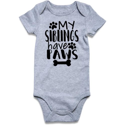 Funnycokid Baby Boys Girls Bodysuit Funny Newborn Romper Short Sleeve Infant Neutral Outfits Jumpsuit 0-12 Months