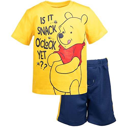 Disney Winnie the Pooh Lion King Monsters Inc. Toy Story Incredibles Lilo & Stitch T-Shirt & Mesh Shorts Infant to Big Kid