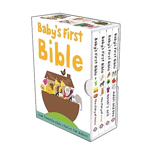 Baby's First Bible Boxed Set: The Story of Moses, the Story of Jesus, Noah's Ark, and Adam and Eve : Priddy, Roger: Amazon.com.au: Books