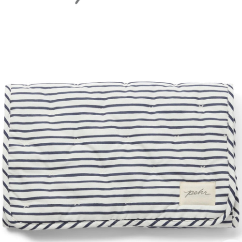 Striped On the Go Portable Changing Pad
