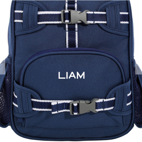 Navy Solid Recycled Backpack | Pottery Barn Kids