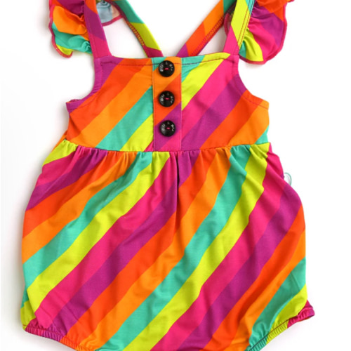 Amanda Stripe BUTTON BUBBLE – Gigi and Max
