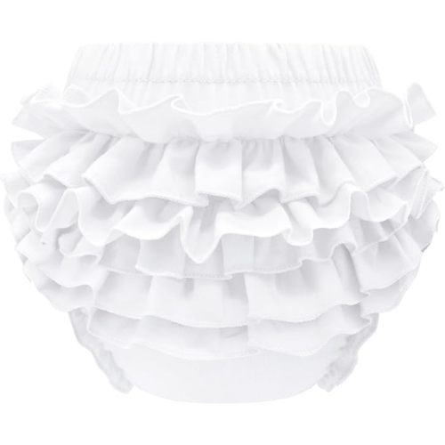 Sarfel Diaper Covers for Girls Baby Bloomers Cotton Ruffle Bloomers for Toddler Girls Newborn Infant Shorts Baby Underwear