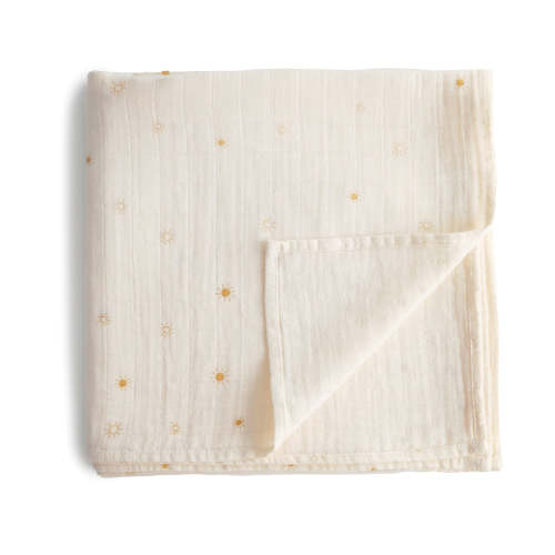 Organic Cotton Mushie Baby Muslin Swaddle Blanket