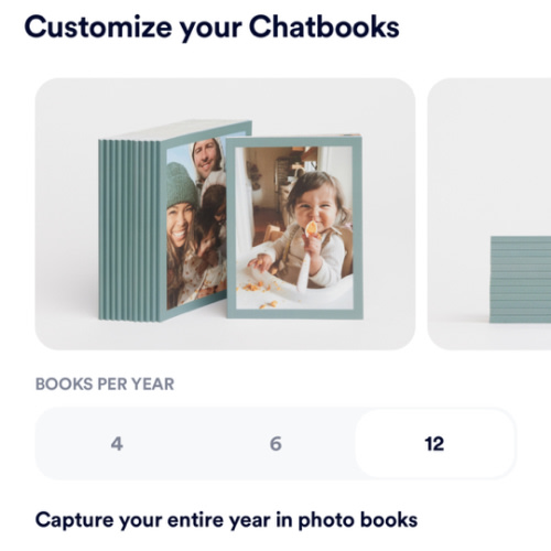 Chatbooks (12 books/12 months)