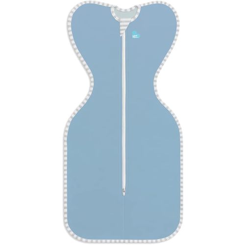 Love to Dream Swaddle UP, Baby Sleep Sack, Self-Soothing Swaddles for Newborns, Get Longer Sleep, Snug Fit Helps Calm Startle Reflex, New Born Essentials for Baby, 1.0 TOG, 13-19 lbs, Blue
