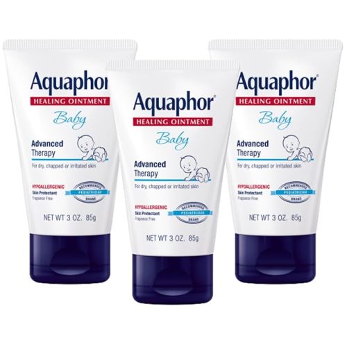 Aquaphor Baby Healing Ointment Advanced Therapy Skin Protectant, Dry Skin and Diaper Rash Ointment, 7 Oz Tube