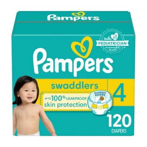 Pampers Swaddlers Active Baby Diapers Super Pack - Size 4 - 66ct