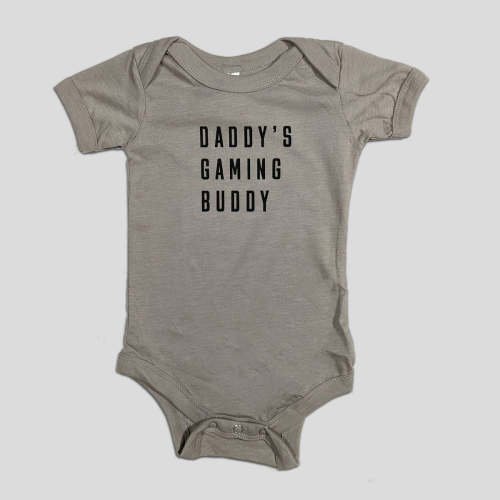 Daddy's Gaming Buddy Onesie in Khaki