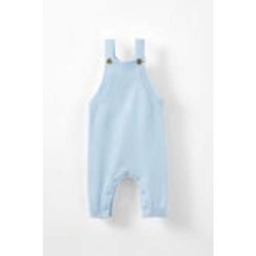 Organic Knit Dungaree - Blue