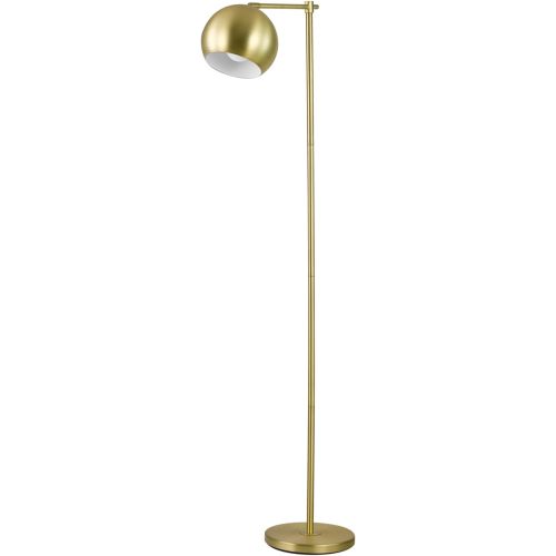 Globe Electric 12915 Molly 60" Floor Lamp, Gold, Satin Finish, In-Line On-Off Switch