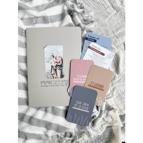 Pregnancy Prayer Bundle - Catholic Prayer Card - Labor and Delivery - Catholic Mom - Care Package - St. Gianna - St. Gerard - Catholic