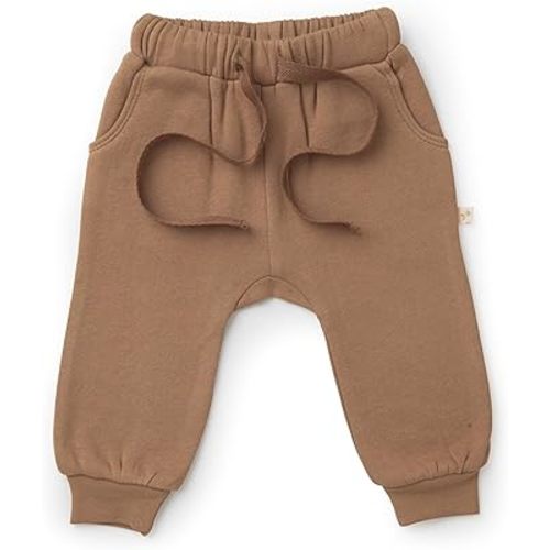 MakeMake Organics GOTS Certified Organic Cotton Fleece Jogger Bottoms Sweatpants for Baby Toddler Infant Boys Girls Neutral