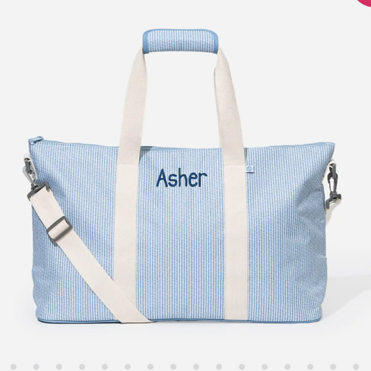 Monogrammed Kids Weekend Bag