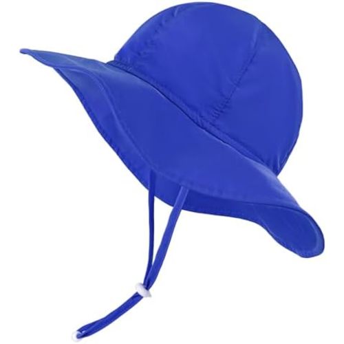 HECCEI Baby Sun Hat, DryShade WhaleFold Outdoor Summer Hat, UPF 50+ Infant Beach Hat for 0-24 Months Toddler Boys & Girls