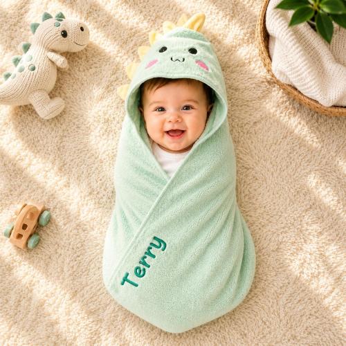 Custom Baby Hooded Towel with Name, Baby Shower Gift, Newborn Gifts, New Mom Gift