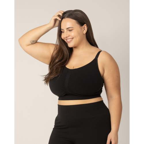 Sublime® Bamboo Hands-Free Pumping Lounge & Sleep Bra | Oatmeal Heather - Kindred Bravely